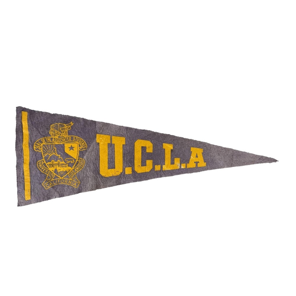 Vintage UCLA Bruins Pennant One Size Purple NCAA Felt Associated Students